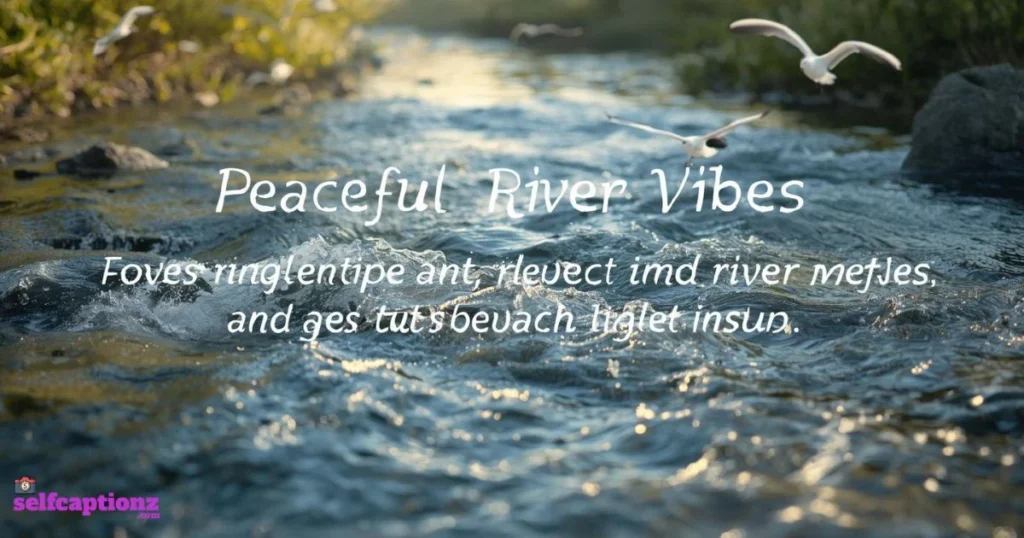 Peaceful River Vibes Captions
