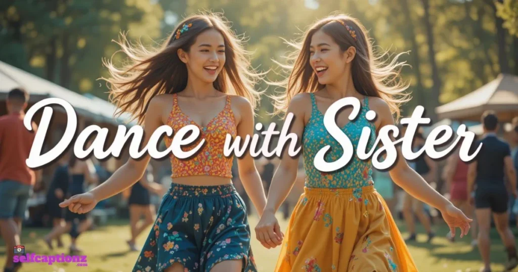 Dance_with_sister_captions_for_instagram