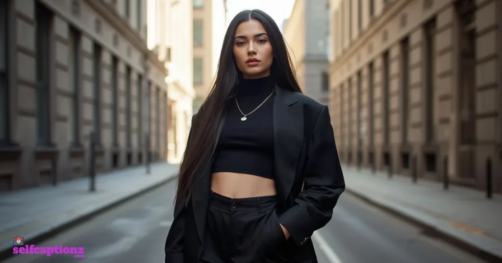 Inspirational Black Outfit Captions