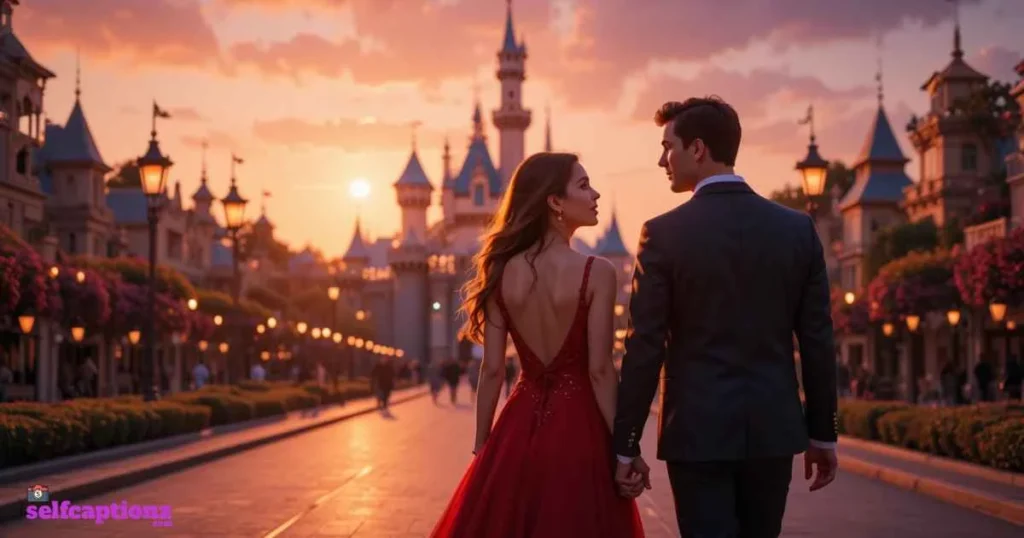 Romantic Disneyland Captions