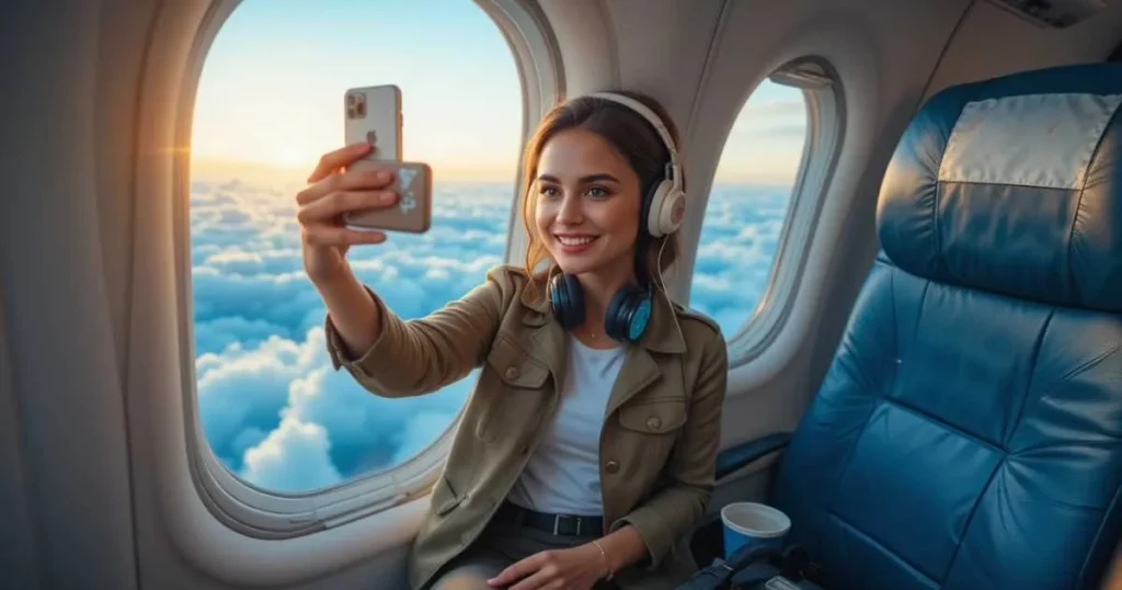 Airplane Selfie Captions That Pop