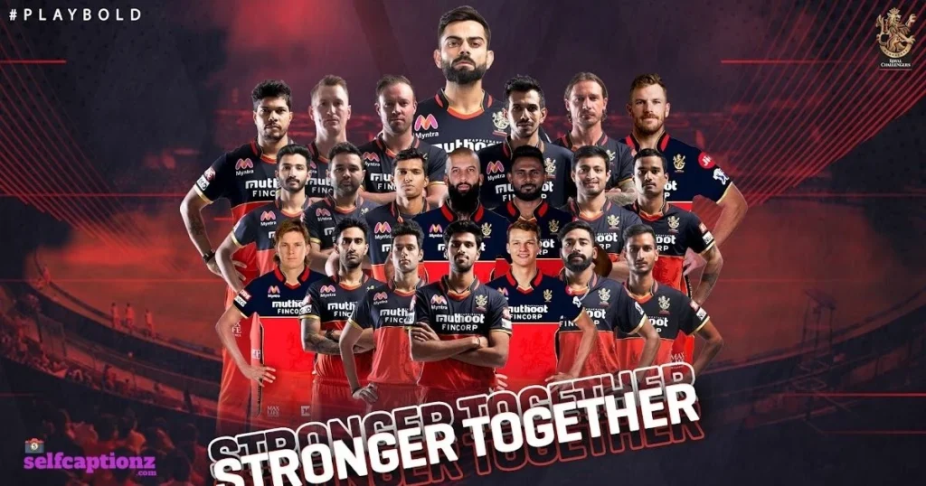 Rcb Attitude Captions For Instagram