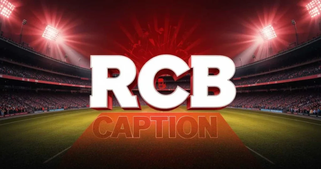 Rcb Captions For Instagram In English