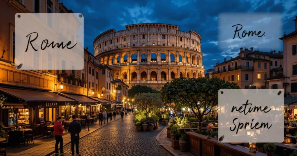 Rome Nightlife Captions For Instagram