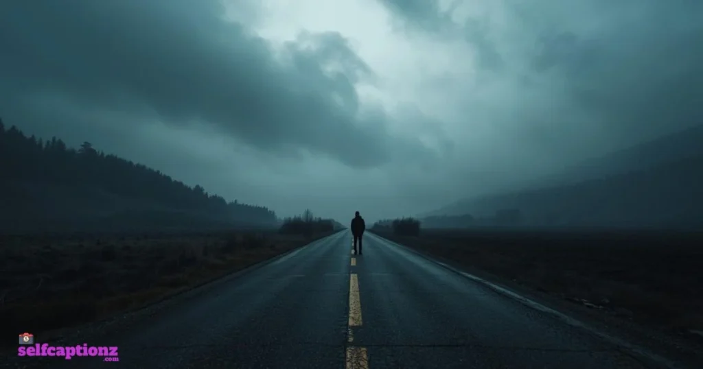 Sad But Strong Alone Captions