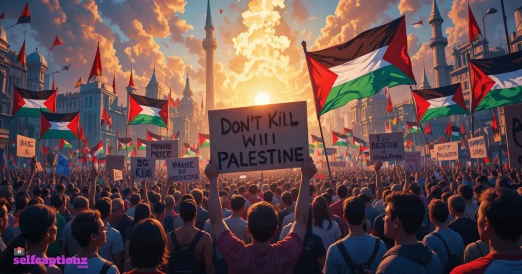 Dont Kill Palestine Captions