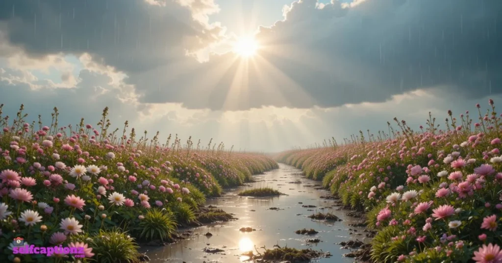 Sunshine After The Rain Captions