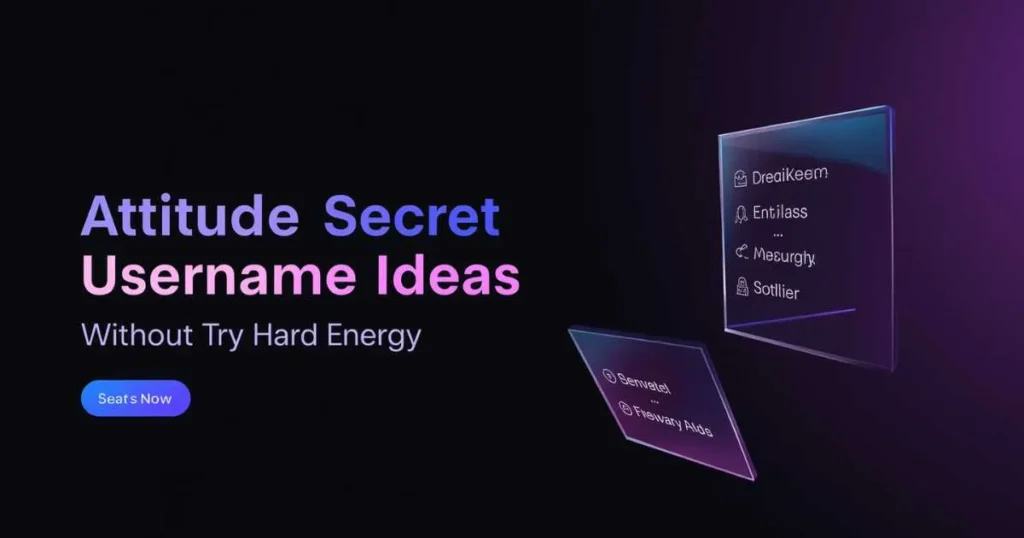Attitude Secret Username Ideas