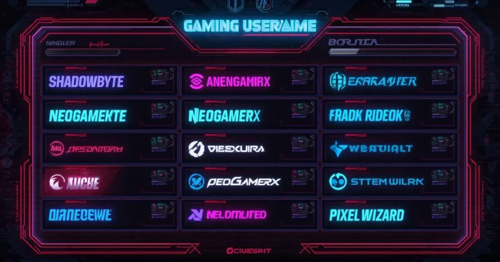 Gaming And Geeky Usernames